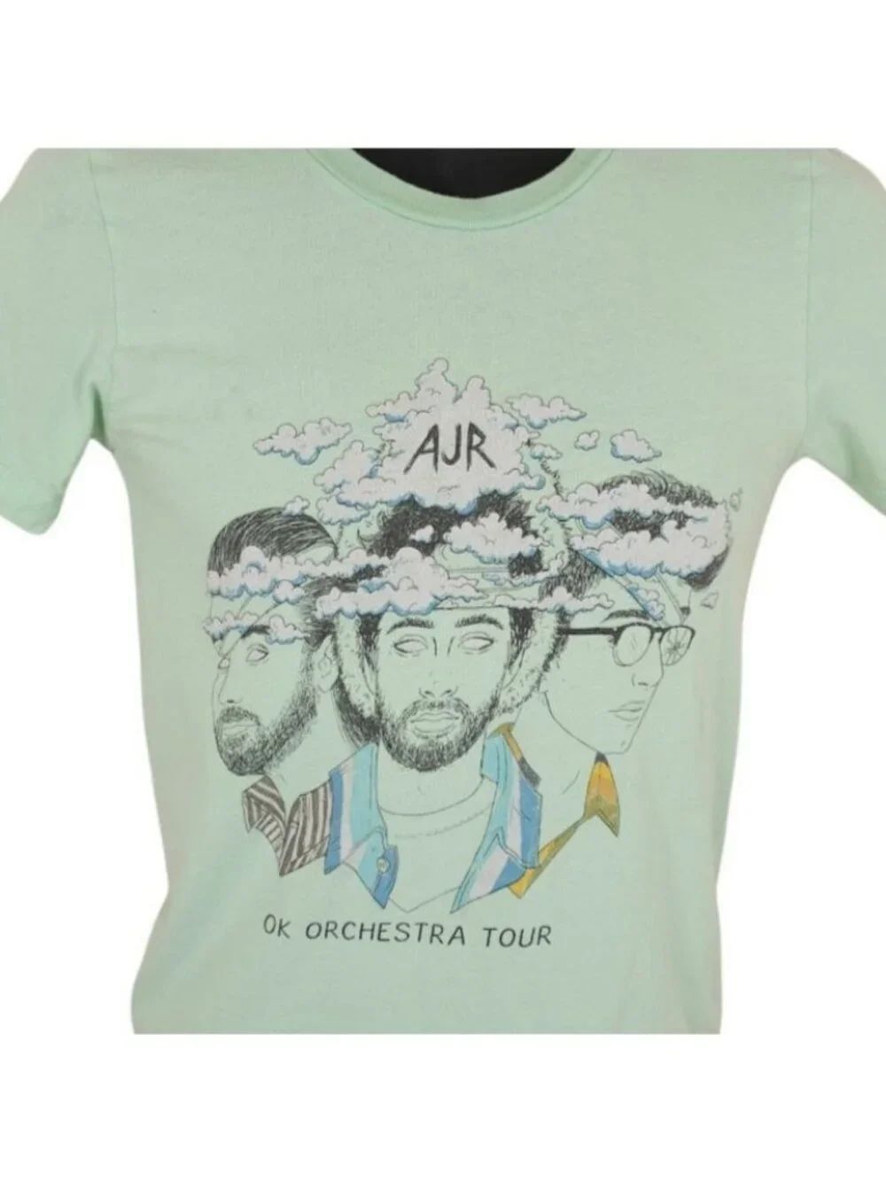 AJR T Shirt Mens Size XS Green 2022 OK Orchestra Tour Indie Pop Band Tee